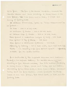 Handwritten notes on paper