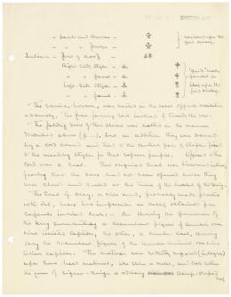 Handwritten notes on paper