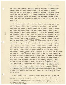 Typed notes on paper annotations in pencil