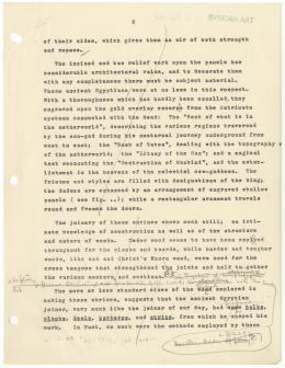 Typed notes on paper with annotations in pencil