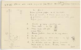 card with drawing of stick