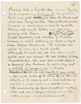 Handwritten notes on paper