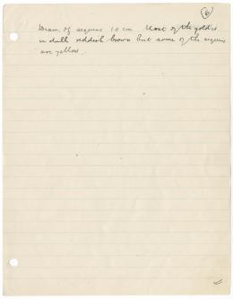Handwritten notes on paper