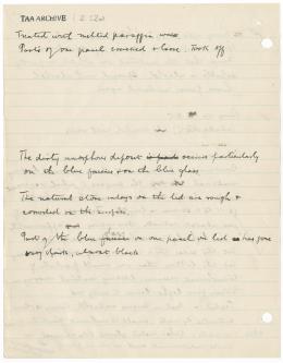 Handwritten notes on paper