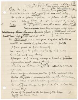 Handwritten notes on paper