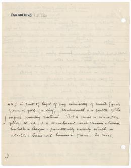 Handwritten notes on paper