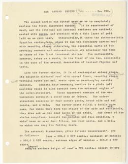 Typed notes on paper with annotations in pencil