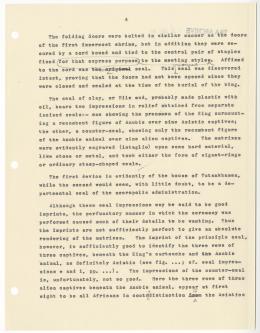 Typed notes on paper with annotations in pencil