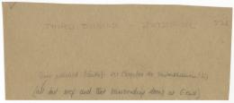 Handwritten notes on paper