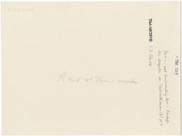 Handwritten notes on paper