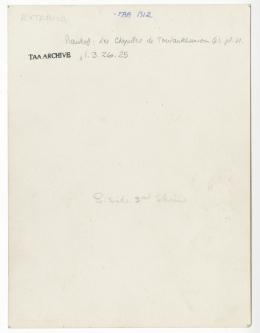 Handwritten notes on paper