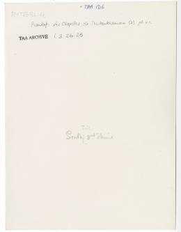 Handwritten notes on paper