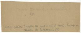 Handwritten notes on paper