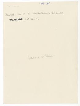 Handwritten notes on paper