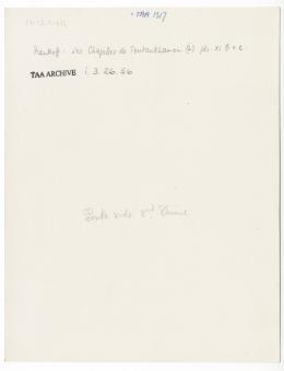 Handwritten notes on paper