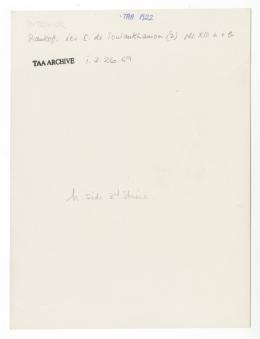 Handwritten notes on paper