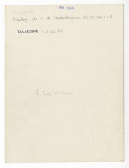 Handwritten notes on paper