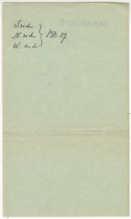 Handwritten notes on paper