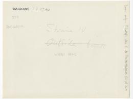 Handwritten notes on paper