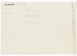 Handwritten notes on paper
