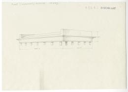 Drawing of shrine in pencil