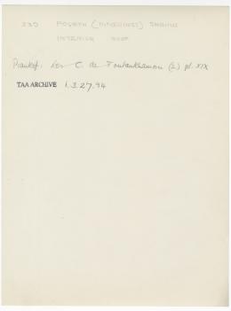 Handwritten notes on paper