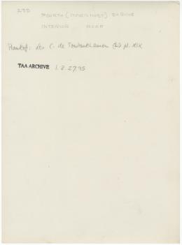 Handwritten notes on paper