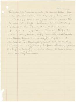 Handwritten notes on paper