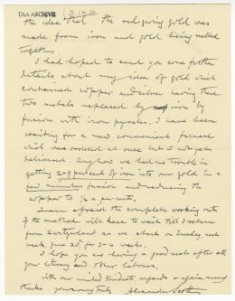 Handwritten notes on paper