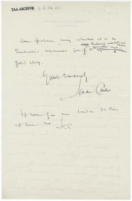 Handwritten notes on paper