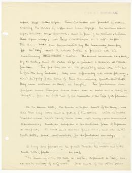 Handwritten notes on paper