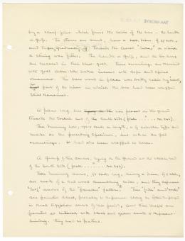Handwritten notes on paper