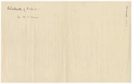 Handwritten notes on paper