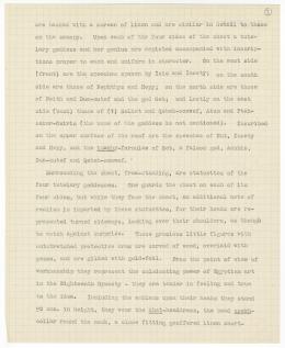 Typed notes on paper with annotations in pencil