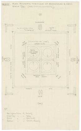 Plan of canopic chest