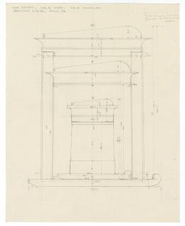 Plan of canopy, chest and canopic box