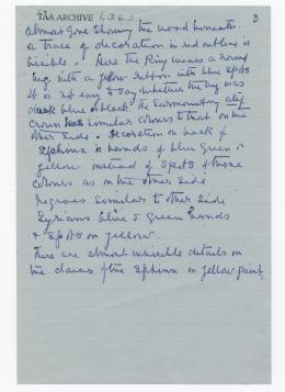 Handwritten notes on paper