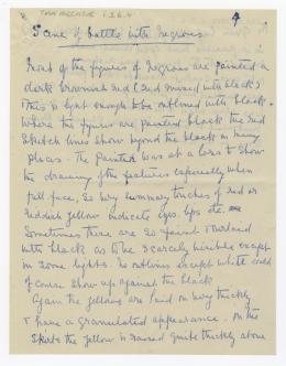 Handwritten notes on paper
