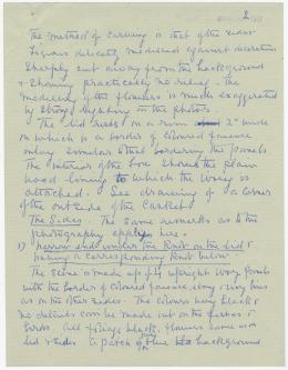 Handwritten notes on paper
