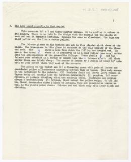 Typed notes on paper