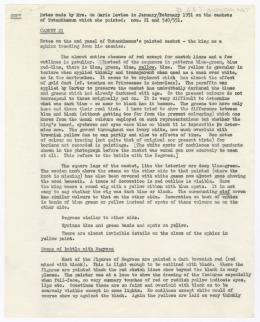 Typed notes on paper
