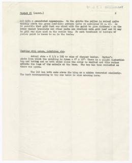 Typed notes on paper