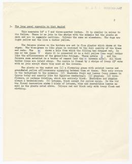 Typed notes on paper