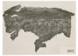Black and white photograph of leather