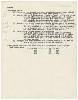 Typewritten notes on paper with annotations 