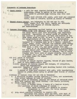 Typewritten notes with annotations