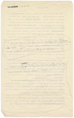 Handwritten notes on paper