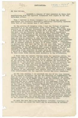 Typed notes on paper