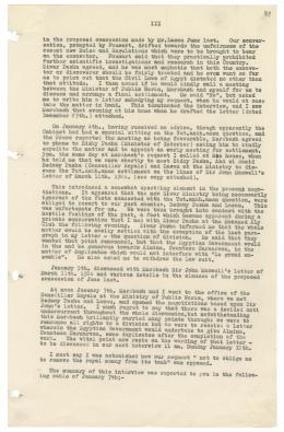 Typed notes on paper