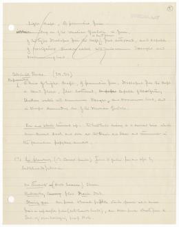 Handwritten notes on paper